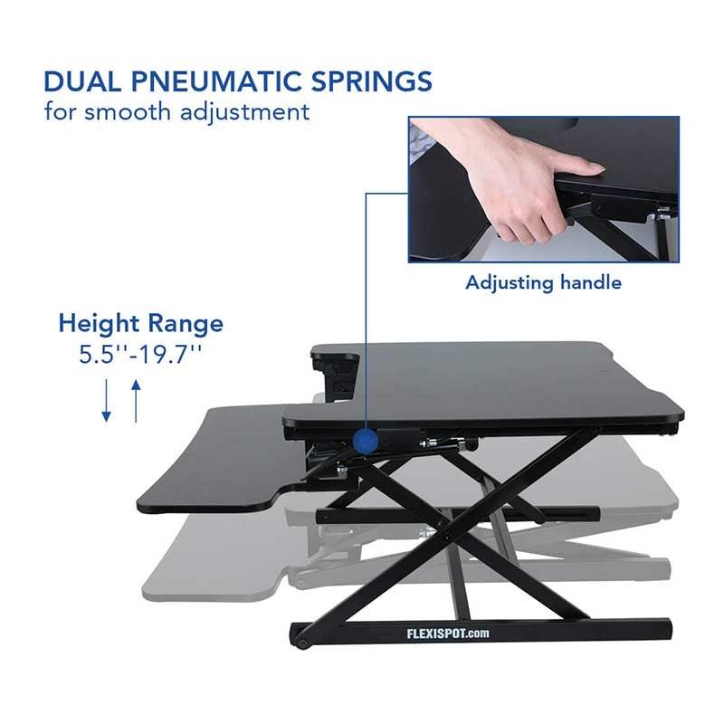 FLEXISPOT STANDING DESK CONVERTER 35-INCHES (M8M-BLACK) - DataBlitz