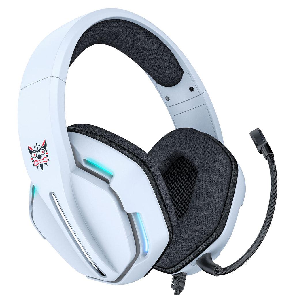 Onikuma X27 RGB Gaming Headset With Mic And Noise Cancelling (White) - DataBlitz