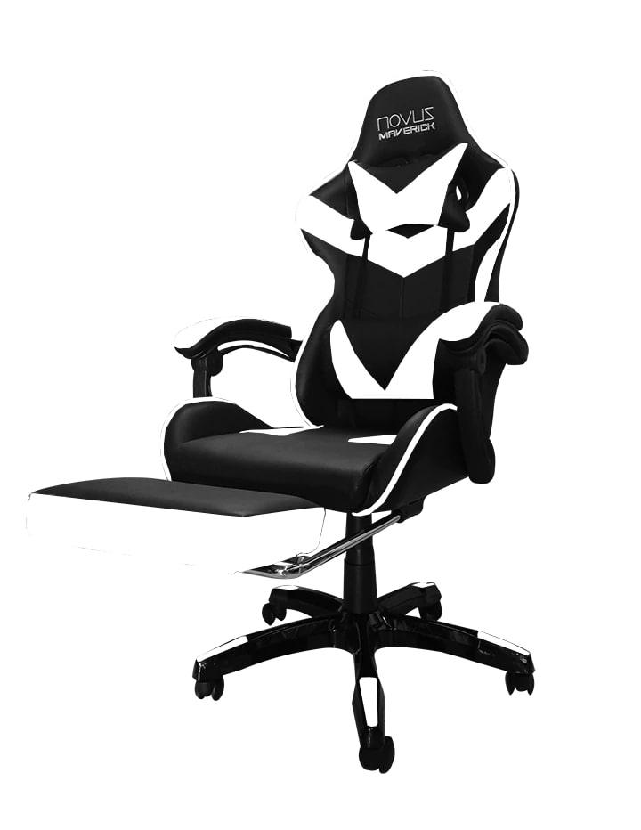 NOVUS MAVERICK CGW 501 GAMING CHAIR BLACK WHITE