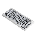 Akko 5075S Barebone Custom Mechanical Keyboard Hot-Swappable DIY Kit Gasket Mount (Moonlight White)