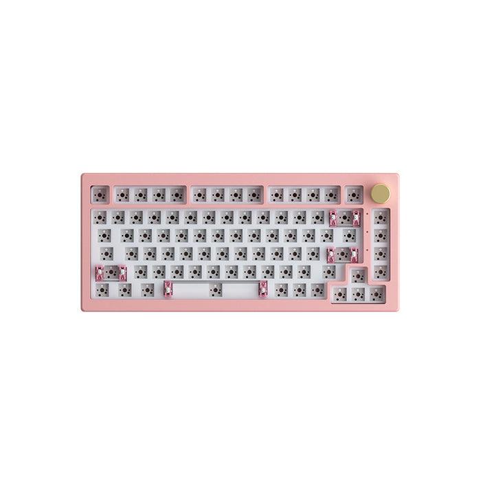 AKKO 5075S Barebone Custom Mechanical Keyboard Hot-Swappable DIY Kit Gasket Mount (Pale Dogwood) - DataBlitz