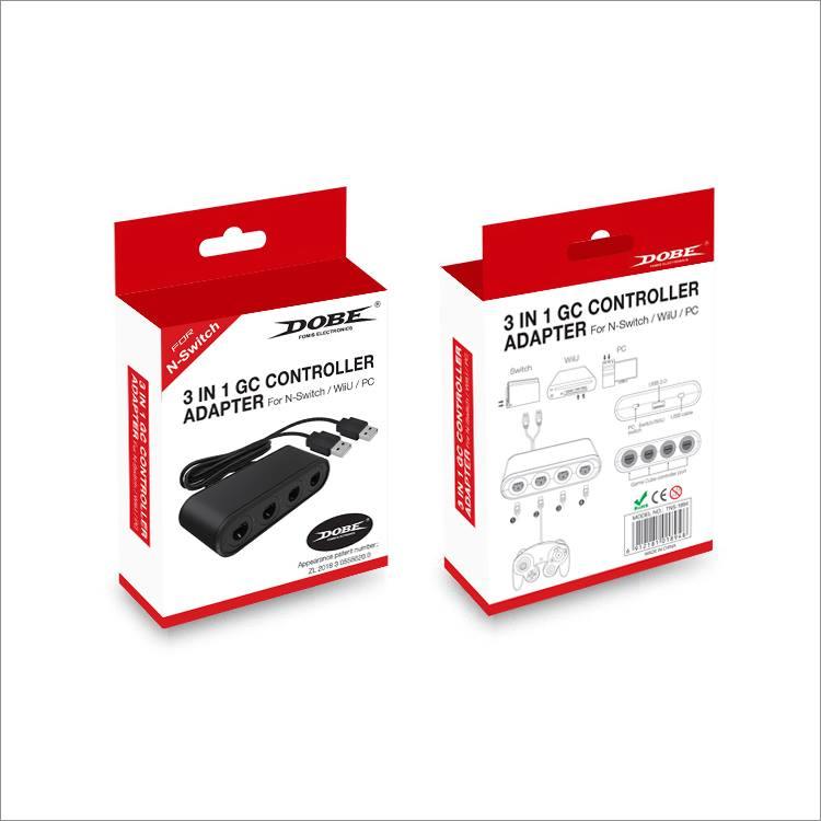 DOBE NSW 3 IN 1 GC CONTROLLER ADAPTER FOR N-SWITCH/WIIU/PC (TNS-1894) - DataBlitz
