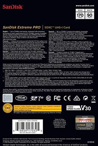 Sandisk Extreme Pro 128GB SDXC UHS-1 Card (SDSDXXY-128G-GN4IN) - DataBlitz