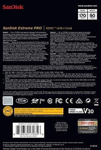 Sandisk Extreme Pro 256GB SDXC UHS-1 Card (SDSDXXY-256G-GN4IN) - DataBlitz