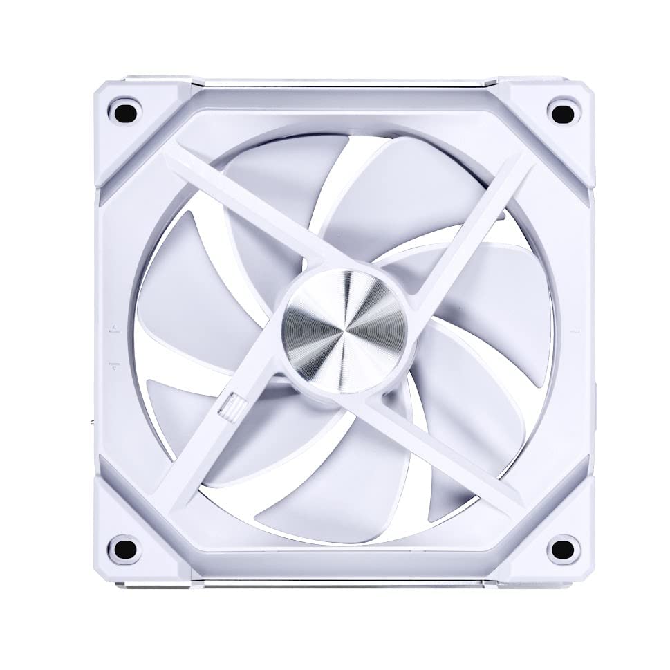 Lian Li Uni Fan SL120 V2 RGB Revolutionized Daisy-Chain ARGB Fan 120MM Triple Pack (White)