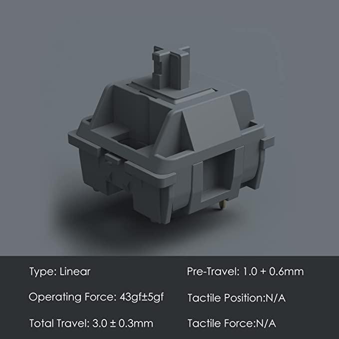 AKKO POM 45PCS Silver Switch - DataBlitz