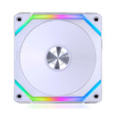 Lian Li Uni Fan SL120 V2 RGB Revolutionized Daisy-Chain ARGB Fan 120MM Triple Pack (White)