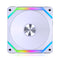 Lian Li Uni Fan SL120 V2 RGB Revolutionized Daisy-Chain ARGB Fan 120MM Triple Pack (White)
