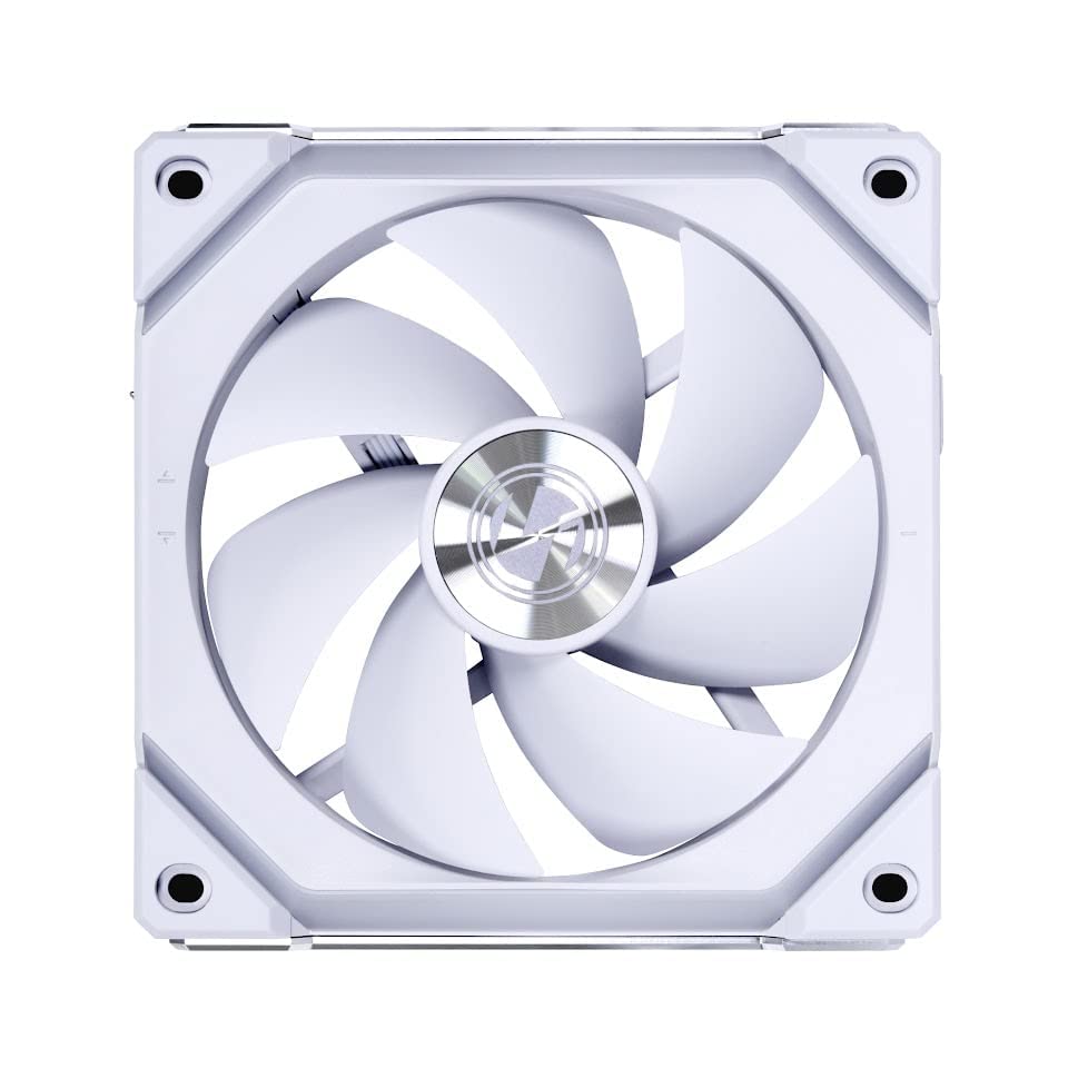Lian Li Uni Fan SL120 V2 RGB Revolutionized Daisy-Chain ARGB Fan 120MM Triple Pack (White)