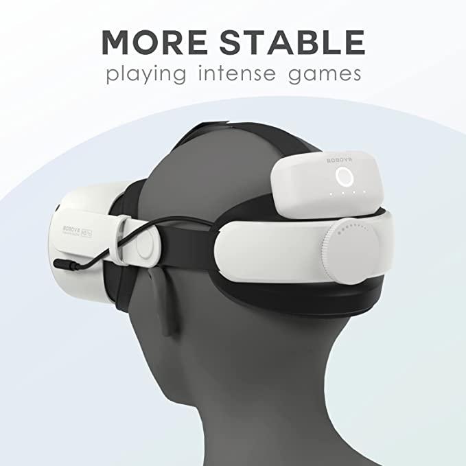 BOBOVR M1 Pro Battery Pack Head Strap For Oculus Quest2 (INCLUDES 5200MAH Replaceable Hot Swap Power Bank Accessories) - DataBlitz
