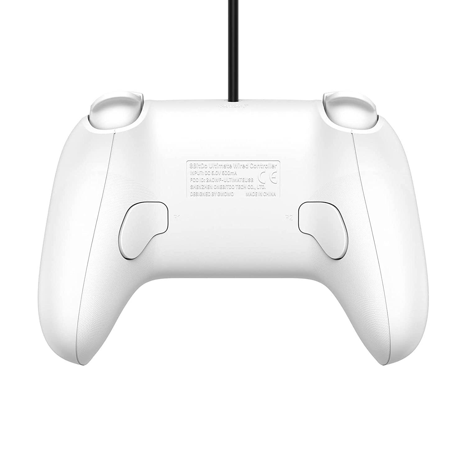 8BITDO Ultimate Wired Controller For (Switch/Windows/Android (White Edition) (82CA01) - DataBlitz