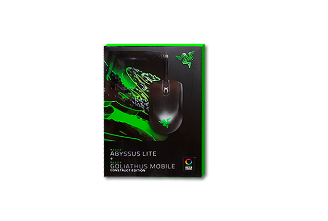 RAZER ABYSSUS LITE & RAZER GOLIATHUS MOBILE CONSTRUCT EDITION MOUSE AND MOUSE MAT BUNDLE - DataBlitz