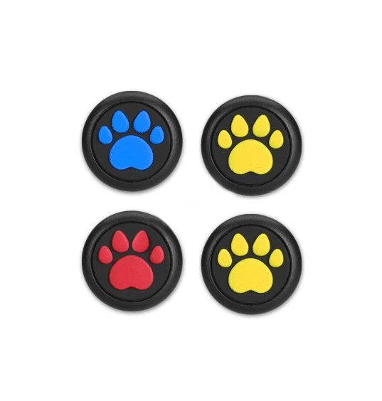 AKITOMO PS4 NEKO-CHAN ANALOG CAPS BLACK/BLUE/RED/YELLOW (AKSW-113BBRY) - DataBlitz