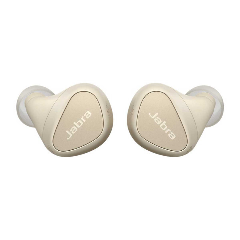 Jabra Elite 5 True Wireless Earbuds With Hybrid Active Noise Cancellation (Gold Beige)