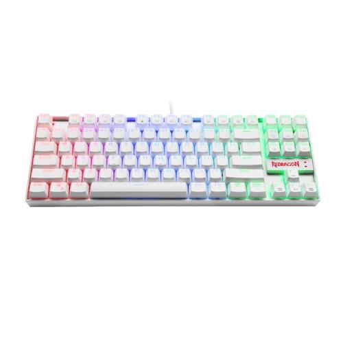 REDRAGON KUMARA RGB MECHANICAL GAMING KEYBOARD (K552W-RGB-1) WHITE (DUST PROOF-BLUE SWITCH) - DataBlitz