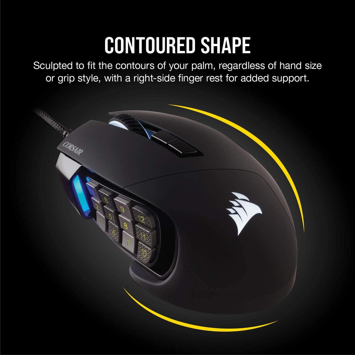 CORSAIR GAMING SCIMITAR RGB ELITE MOBA/MMO GAMING MOUSE - DataBlitz