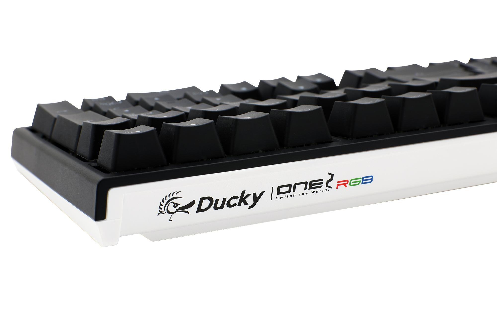 DUCKY ONE 2 RGB LED DOUBLE SHOT PBT MECHANICAL KEYBOARD CHERRY MX RED (DKON1808ST-RUSPDAZT1) - DataBlitz