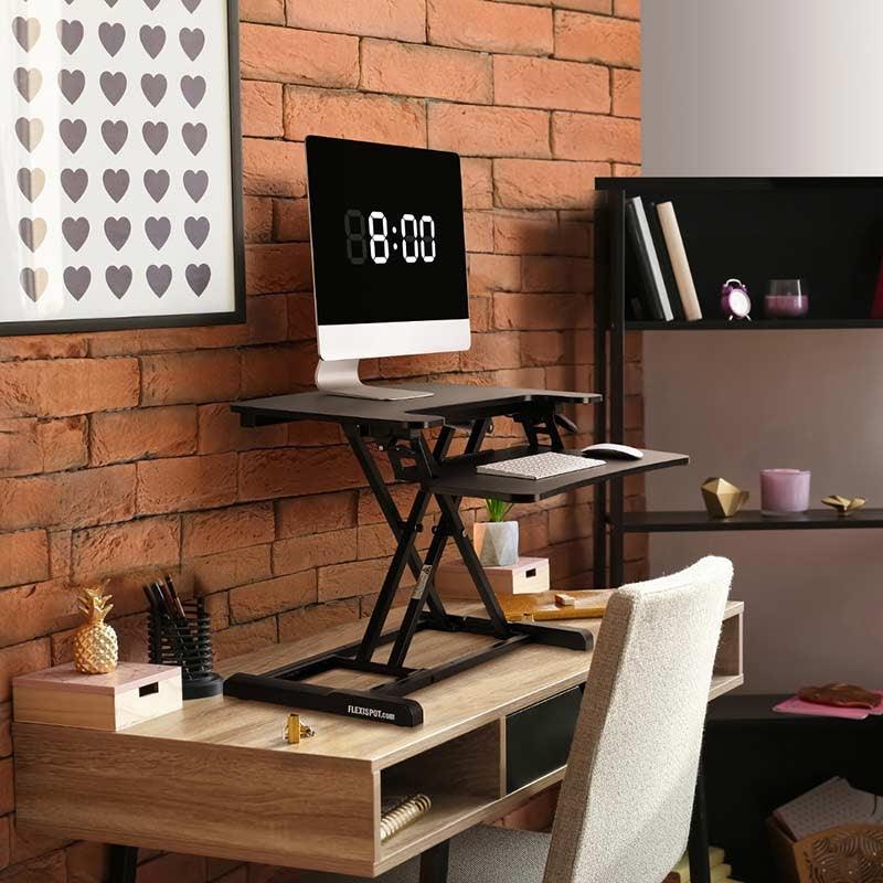 FLEXISPOT STANDING DESK CONVERTER 28-INCHES (M6-BLACK) - DataBlitz