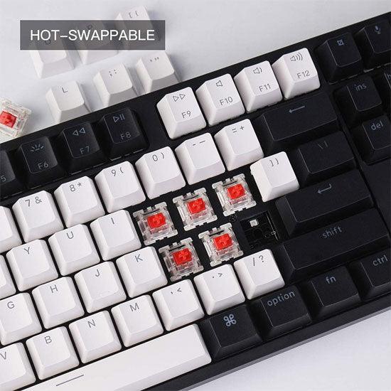 Keychron C1 87-Key Tenkeyless Rgb Backlight Hot-Swappable Wired