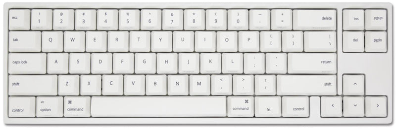 DUCKY MIYA PRO MAC WHITE LED PBT MECHANICAL KEYBOARD CHERRY MX RED (MY68CR2W/WWM2A) - DataBlitz