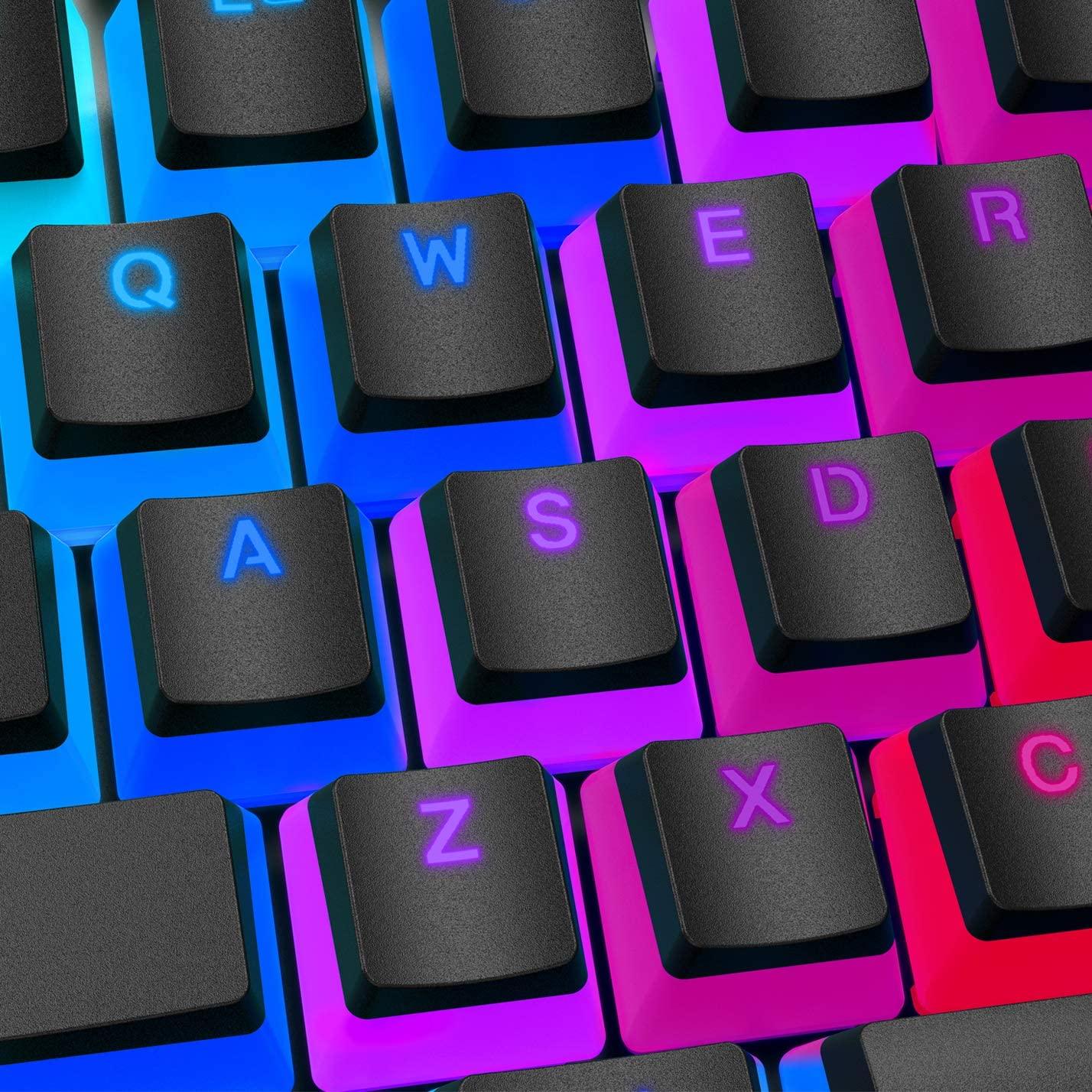 HYPERX DOUBLE SHOT PBT KEYCAPS (BLK/WHITE) - DataBlitz