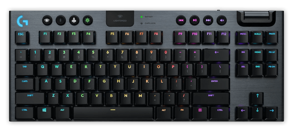 LOGITECH G913 TENKEYLESS LIGHTSPEED WIRELESS RGB MECHANICAL GAMING KEYBOARD (TACTILE) - DataBlitz