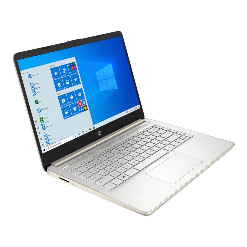 HP 14S-FQ1097AU LAPTOP (PALE GOLD) | 14” HD | RYZEN™ 3 5300U | 8 GB DDR4 | 256 GB SSD | AMD RADEON™ | WIN11 + MS OFFICE HOME & STUDENT | HP PRELUDE TOPLOAD BAG - DataBlitz