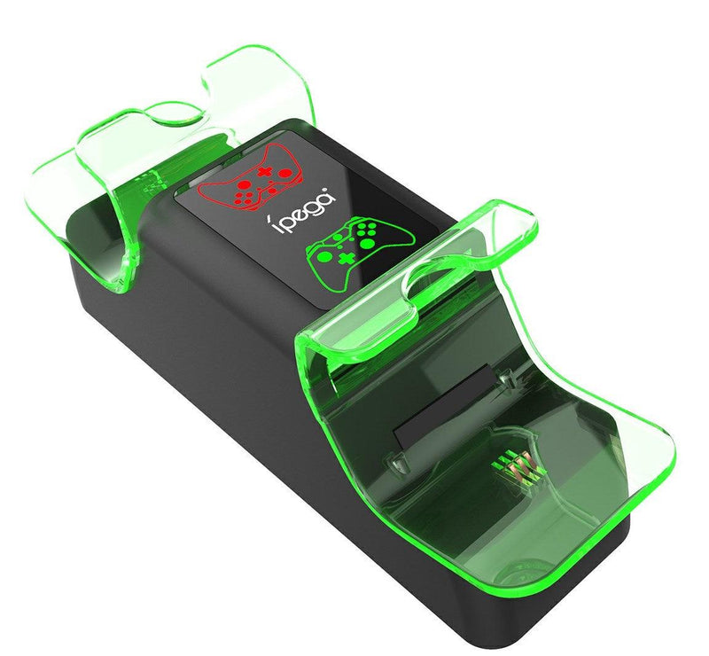 IPEGA CHARGER SPEAKER DUAL DOCK STATION - Charges IPhone, IPad, IPod, Galaxy S & More - Lap Stand, USB Port, Speaker Combo