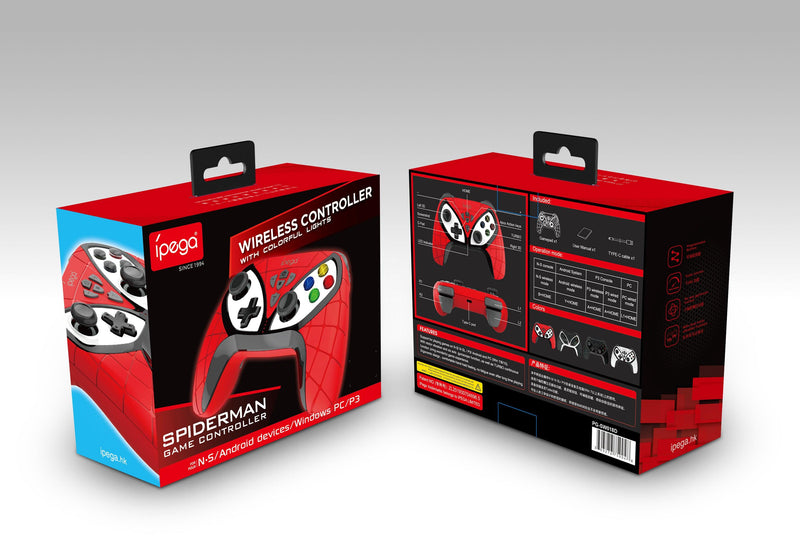 IPEGA SPIDERMAN GAME CONTROLLER FOR N-S/ANDROID DEVICES/WINDOWS PC/P3 (RED) (PG-SW018D) - DataBlitz