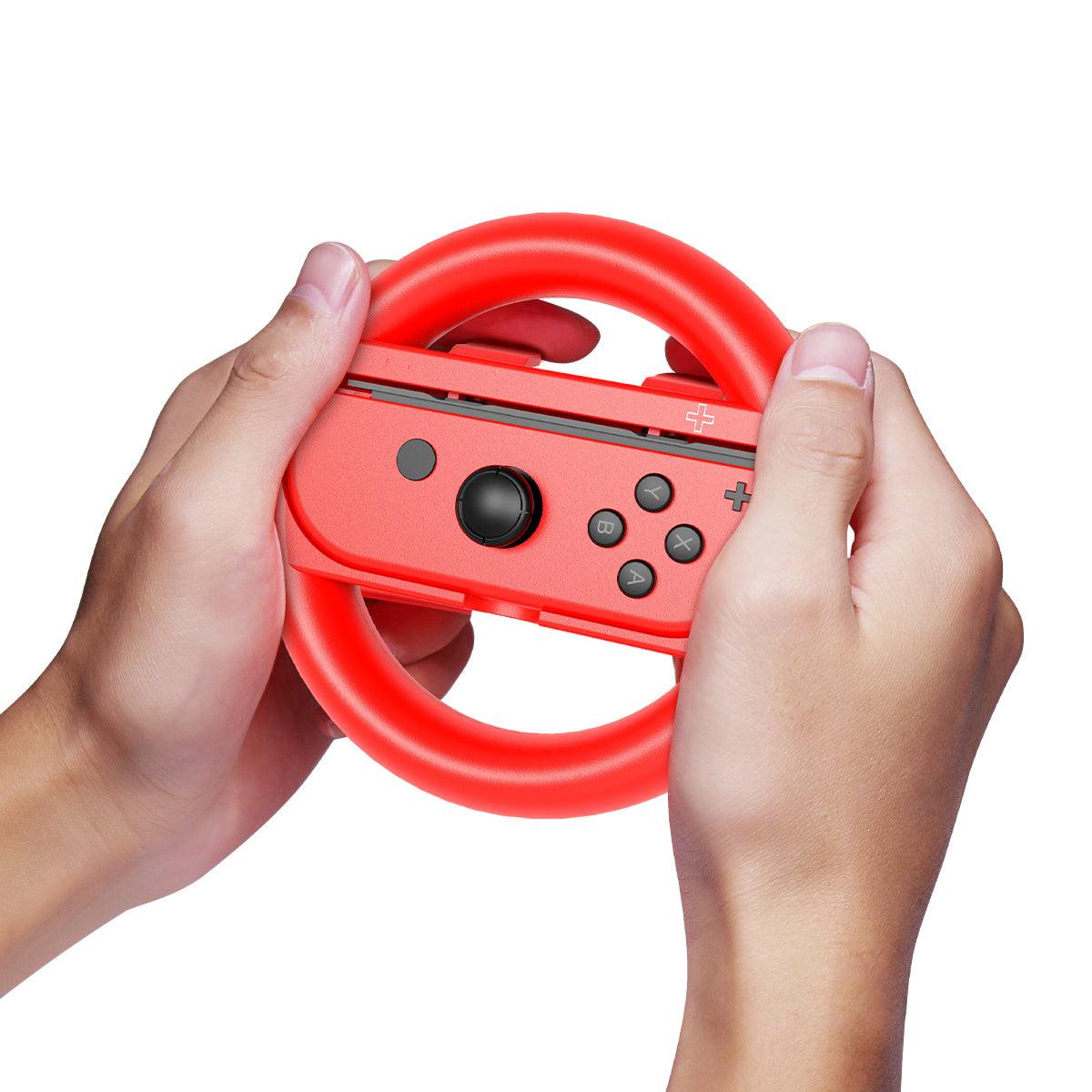 IPEGA RACING GAMES STEERING WHEEL 2 PCS FOR N-SWITCH JOY-CON (RED/BLUE) (PG-SW086) - DataBlitz