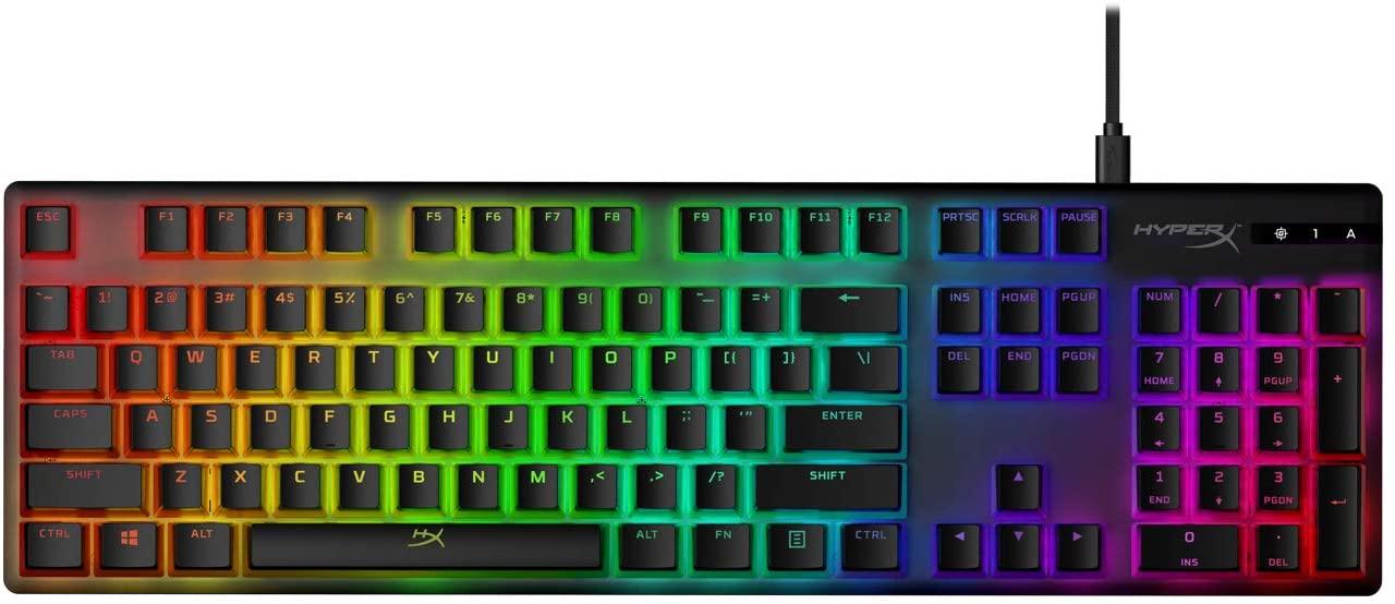 HYPERX PUDDING KEYCAPS DOUBLE SHOT PBT (BLK/WHITE) - DataBlitz