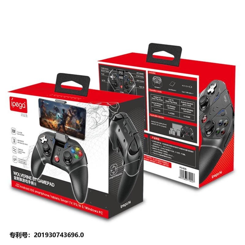IPEGA WOLVERINE BT GAMEPAD FOR ANDROID/IOS SMARTPHONE/TABLETS/SMART TV/P3/N-S/WINDOWS PC (PG-9220) - DataBlitz