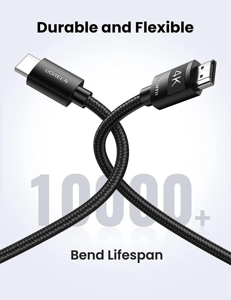Ugreen USB 2.0 C Cable Nickel Plating Aluminum Shell 100W 3m - Black