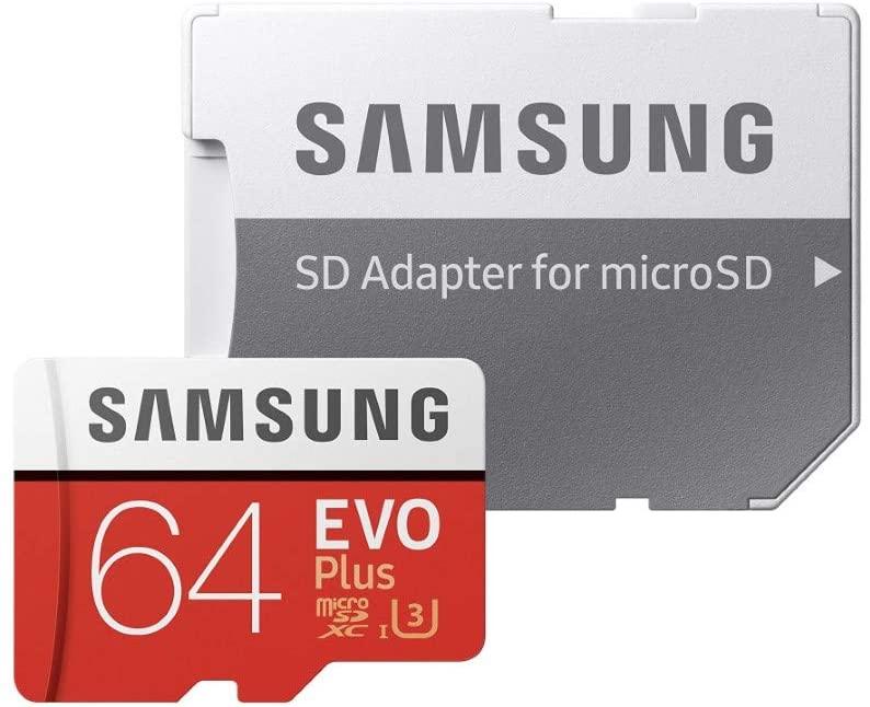 SAMSUNG Evo Plus MicroSDXC UHS-I Card 64GB With Adapter - DataBlitz
