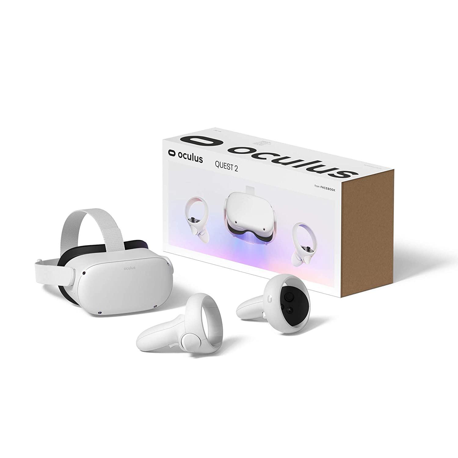 Oculus / Meta Quest 2 128GB All In One VR Gaming Headset (Includes Resident Evil 4 Download Code Inside) (White) - DataBlitz