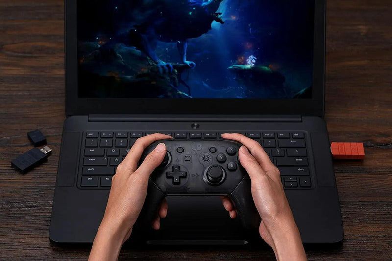 8BitDo USB Wireless Adapter 2 for Switch/ Windows/ RasPi 83DC (Brown Ed ...