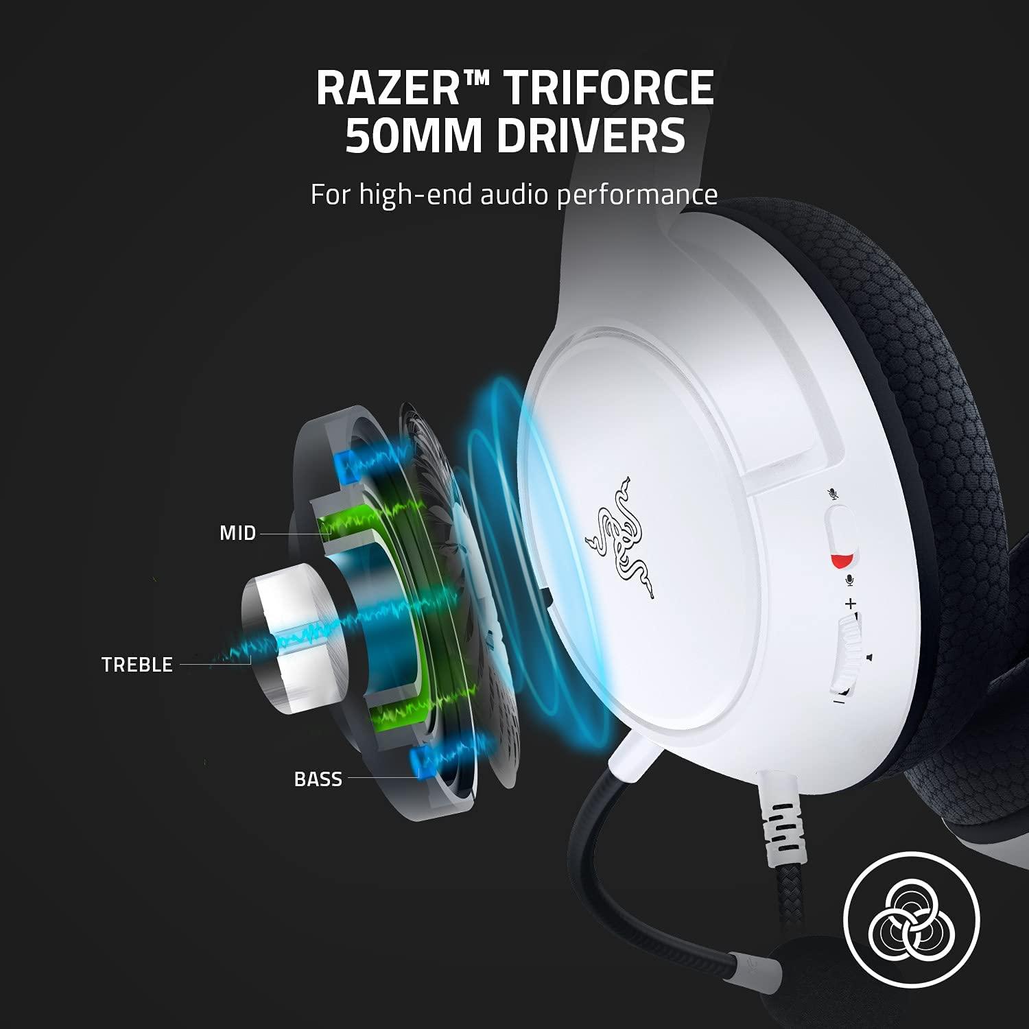 RAZER KAIRA X WIRED GAMING HEADSET FOR XBOX SERIES X|S (WHITE) - DataBlitz