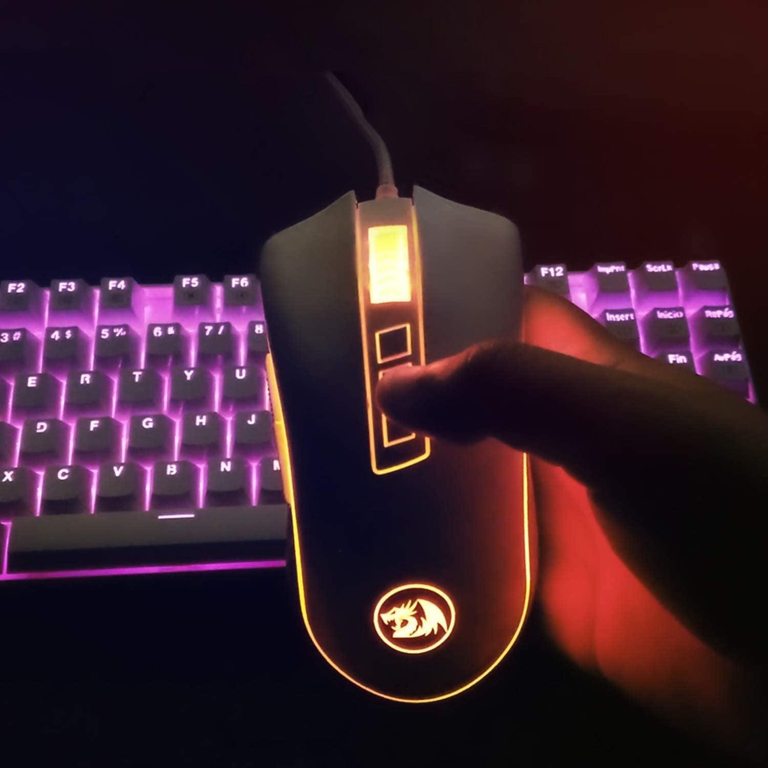 REDRAGON COBRA GAMING MOUSE (WHITE) (M711W) - DataBlitz