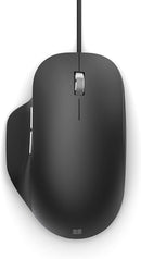 Microsoft Lion Rock Wired Ergonomic Mouse (Black) (RJG-00005)