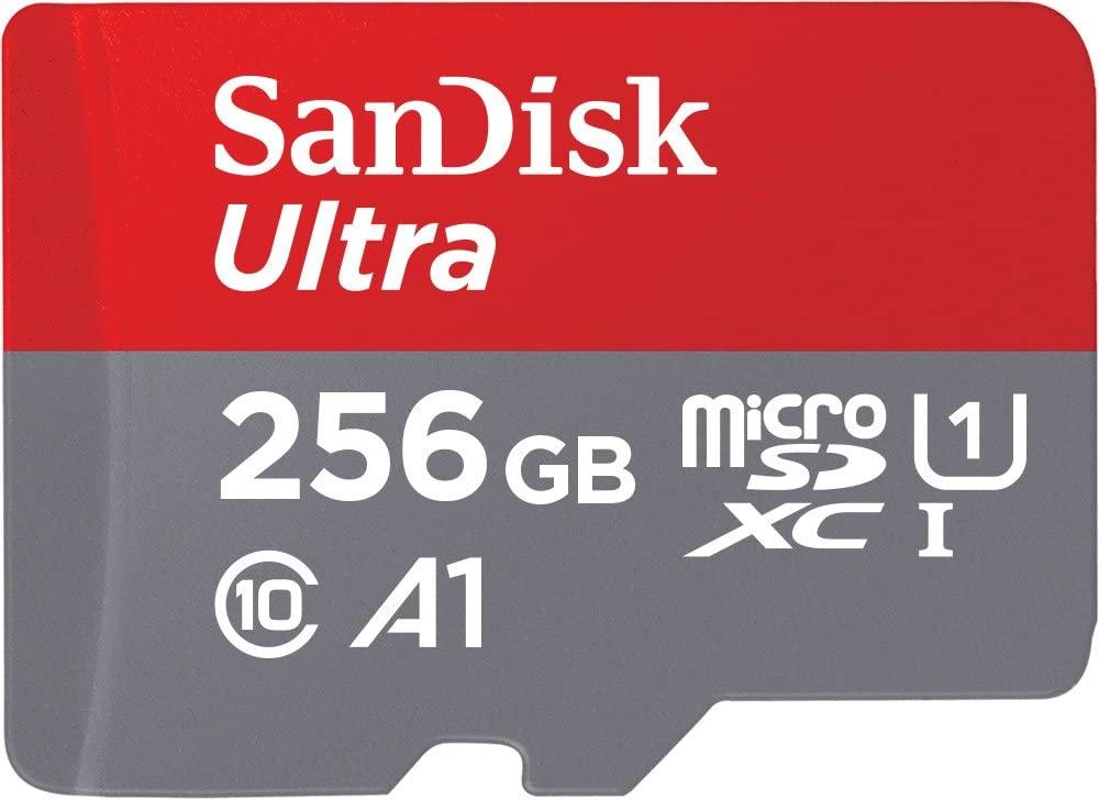 SANDISK ULTRA MICROSDXC CARD UHS-1 CLASS 10 A1 (120MB/S) 256GB (W/ ADAPTER) - DataBlitz