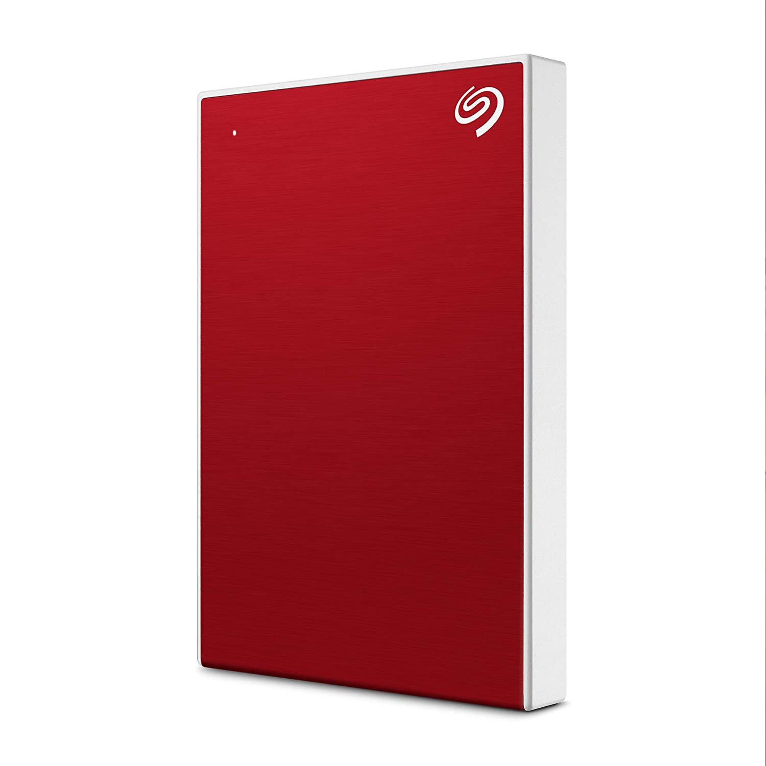 SEAGATE ONE TOUCH 1TB PORTABLE HDD WITH PASSWORD PROTECTION (RED) - DataBlitz
