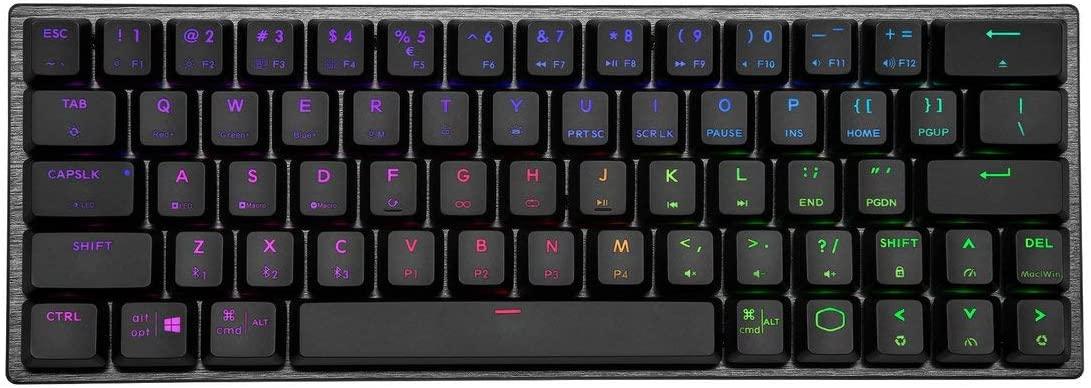 COOLER MASTER SK622 WIRELESS 60% MECHANICAL KEYBOARD SPACE GRAY WITH LOW PROFILE SWITCHES (BLUE RGB CLICKY) - DataBlitz