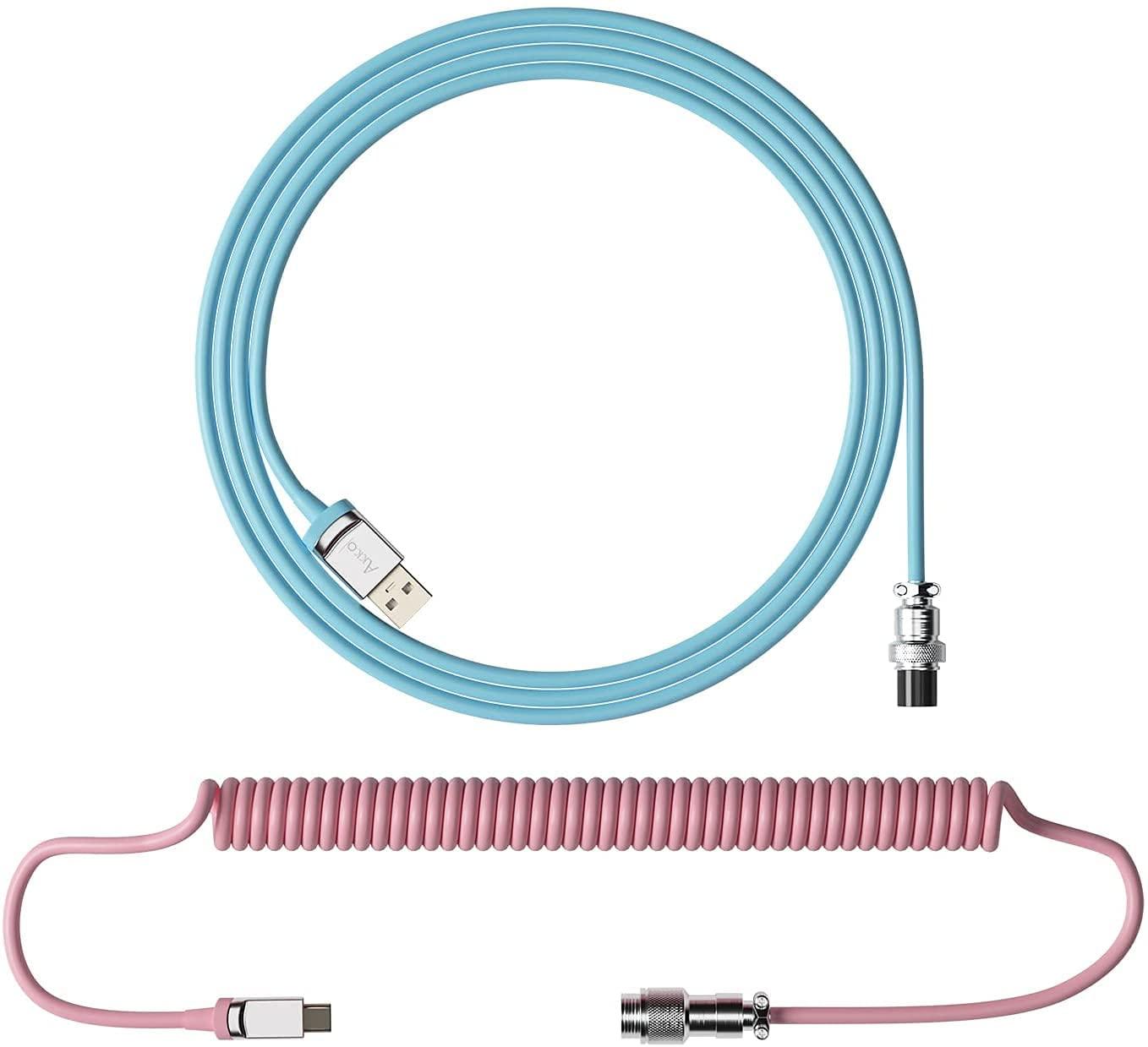 AKKO COILED AVIATOR CABLE (SAKURA PINK) - DataBlitz