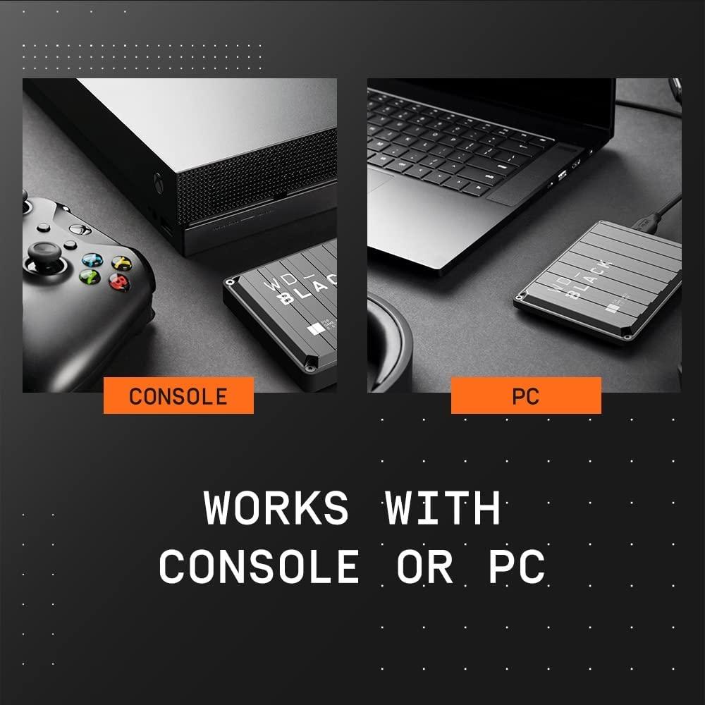 WD Black P10 2TB Game Drive Compatible With Playstation/XBOX One/PC