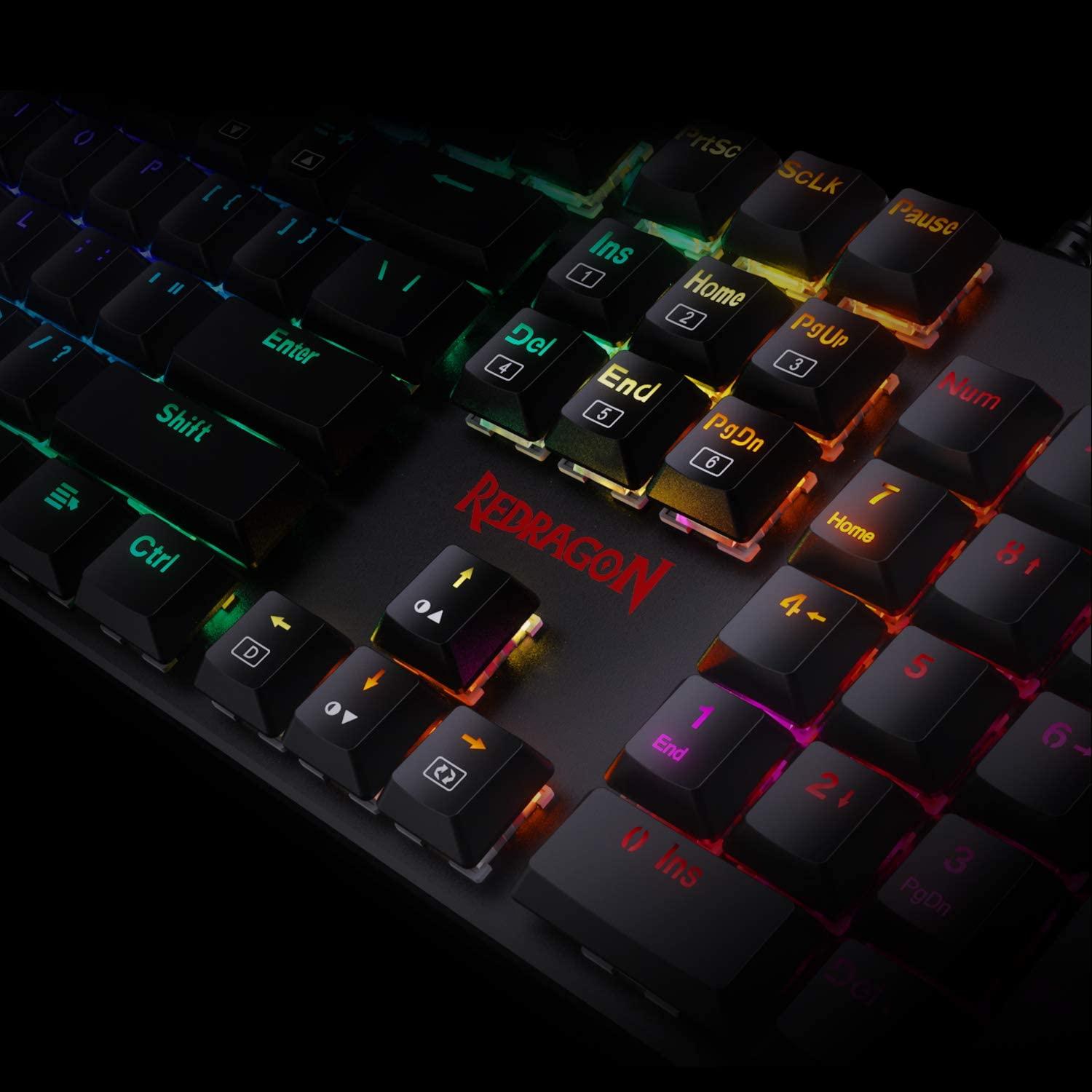 REDRAGON SHRAPNEL RGB MECHANICAL GAMING KEYBOARD (BROWN) (K589BR) - DataBlitz