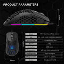 Aula Wind F810 RGB Lightweight Honeycomb Shell Wired Gaming Mouse - DataBlitz