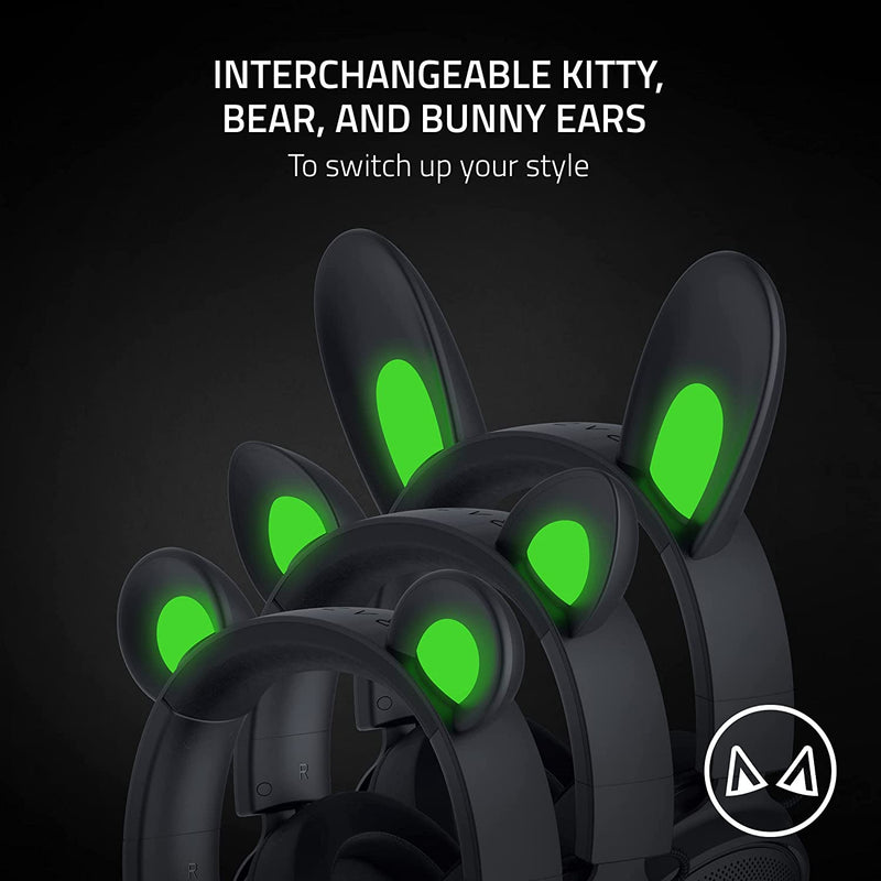 Razer Kraken Kitty V2 Pro Wired RGB Headset With Interchangeable Ears (Black)