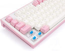 REDRAGON BES WHITE PINK MECHANICAL GAMING KEYBOARD (BLUE SWITCH) (K611-W1B) - DataBlitz