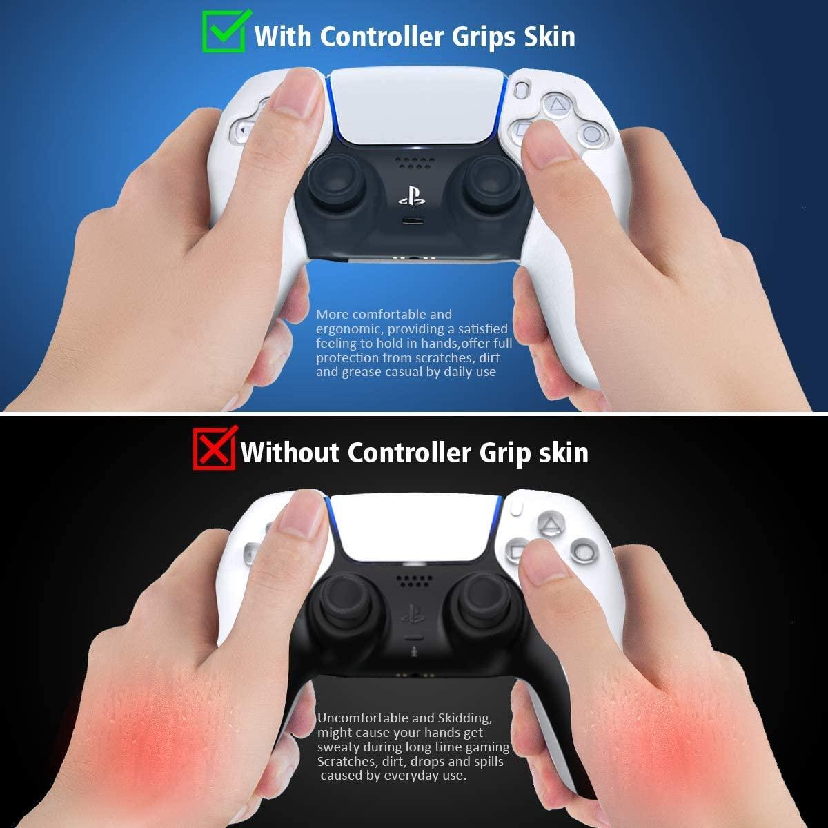 OIVO PS5 CONTROLLER GRIP SKIN FOR P-5 (WHITE) (IV-P5226)