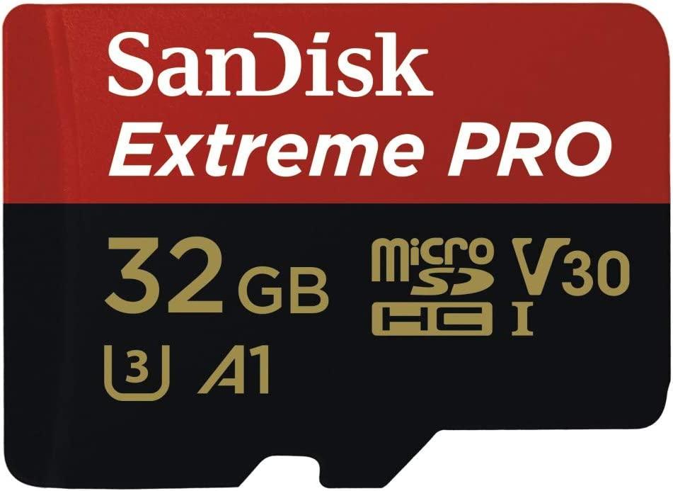 Sandisk Extreme Pro 32GB MICROSDHC UHS-1 Card With Adapter (SDSQXCG-032G-GN6MA) - DataBlitz